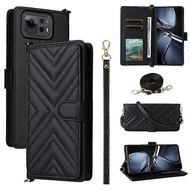 Compatible For Asus Zenfone 12 Ultra 5G Case with Shoulder Strap Wallet Leather Phone Cover