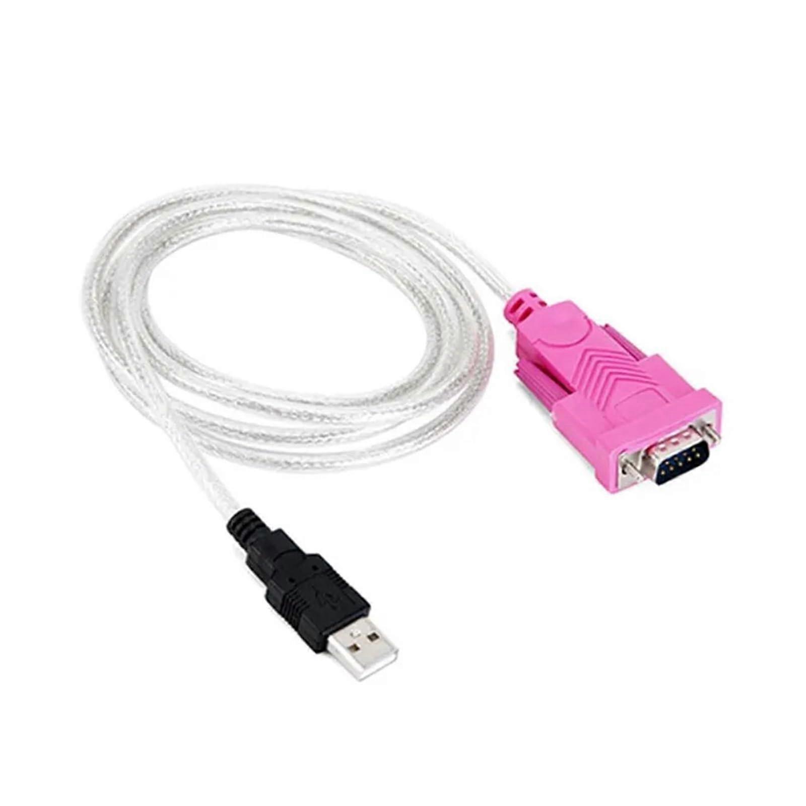 USB to RS232 DB9 Serial Cable 9-pin Shielding High Speed Data Transmission Dual Chip Computer Printer Scanner