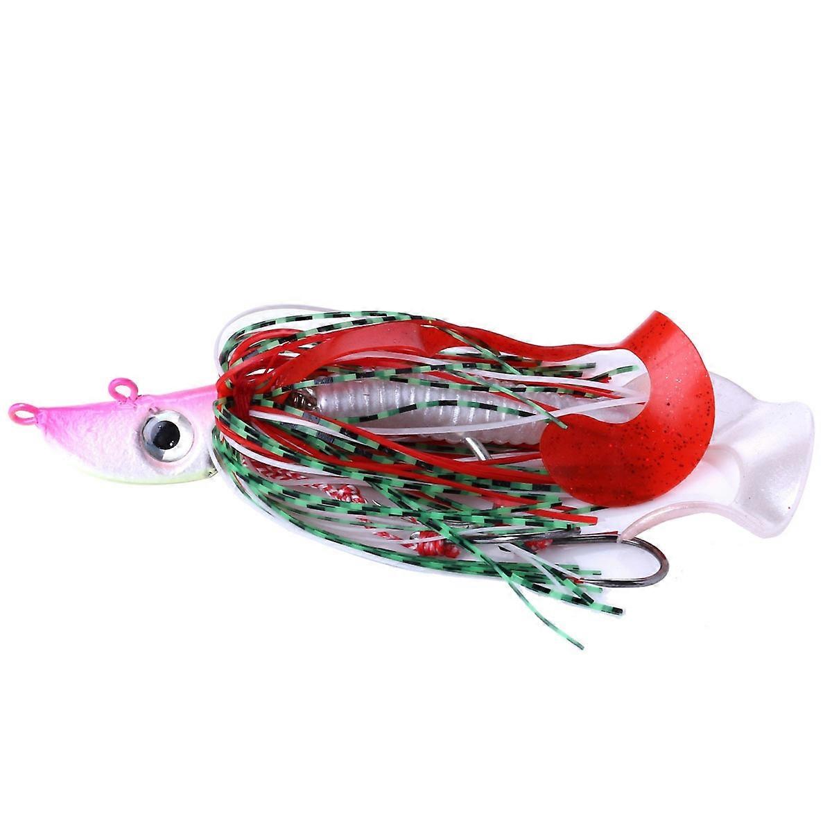 HENGJIA JIG Fish Head Beard Lead Hook, Specification: 120G