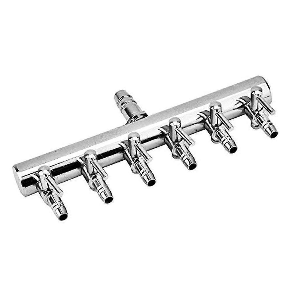Aquarium Air Flow Splitter Fish Tank Air Control Valve 6 Way