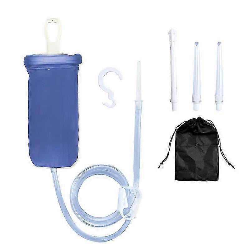 Travel-Ready Enema Kit with 2L/2000ml Capacity for Colon Cleansing and Home Use