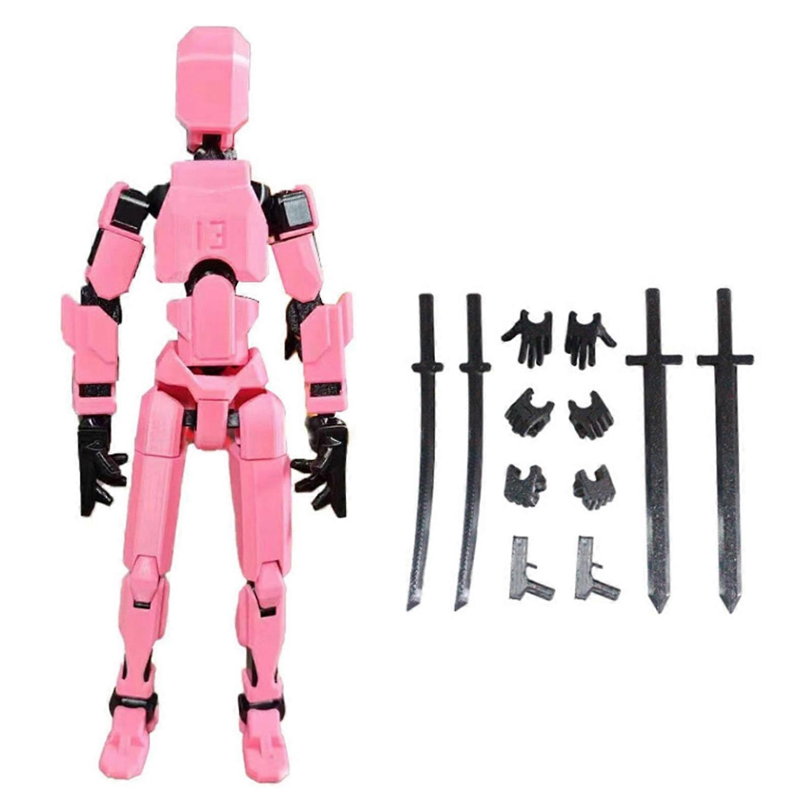 Innovative Jointed Action Figure Toy Set for Avidly DIY Enthusiasts Looking to Craft Dynamic Creation for Display