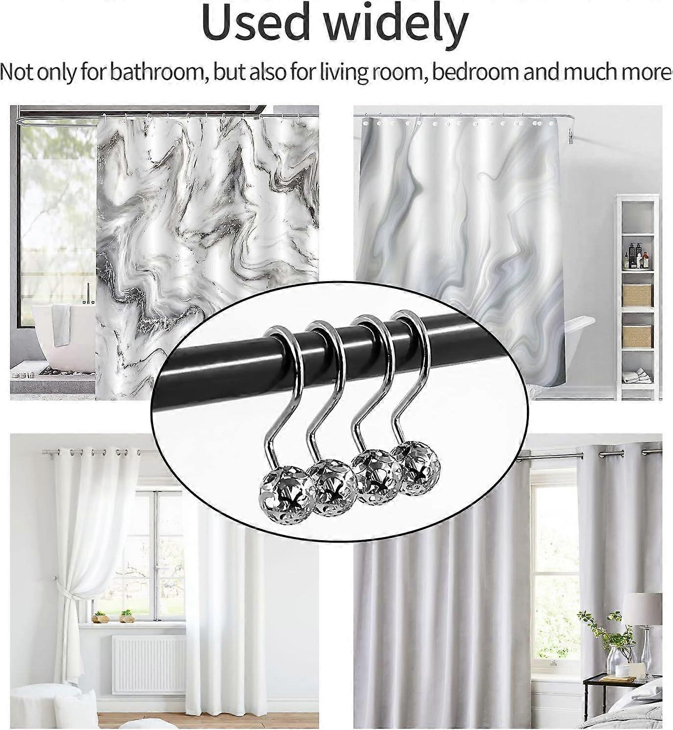 Silver Metal Shower Curtain Hook Ring