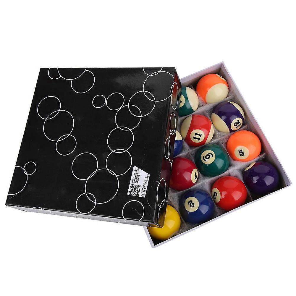 Professional Billiard Ball Complete Set 2.3in Resin Pool Table Accessories Indoor Sport