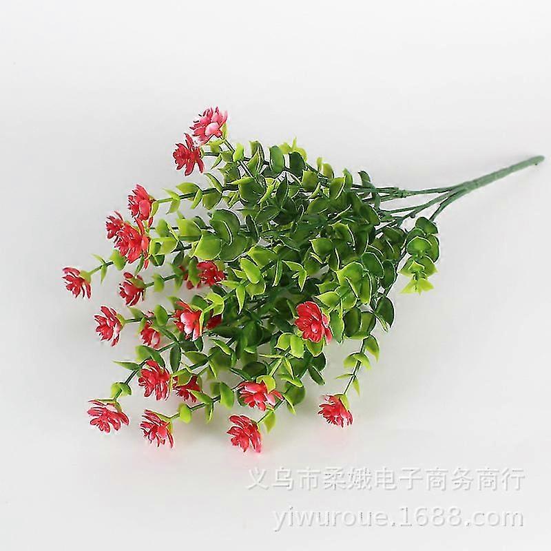 2pcs Artificial Plant Branch Simulation Eucalyptus Leaf Greenery Decorative Leaves For Wall Matching Wedding