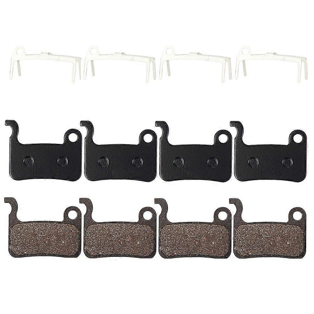 4 Pairs Bicycle Resin Disc Brake Pads for Deore M596 M595 M535 M665 M775/776/765 /R M975 M966 M965
