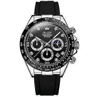 Olevs 2875 Men Multifunctional Quartz Watch White