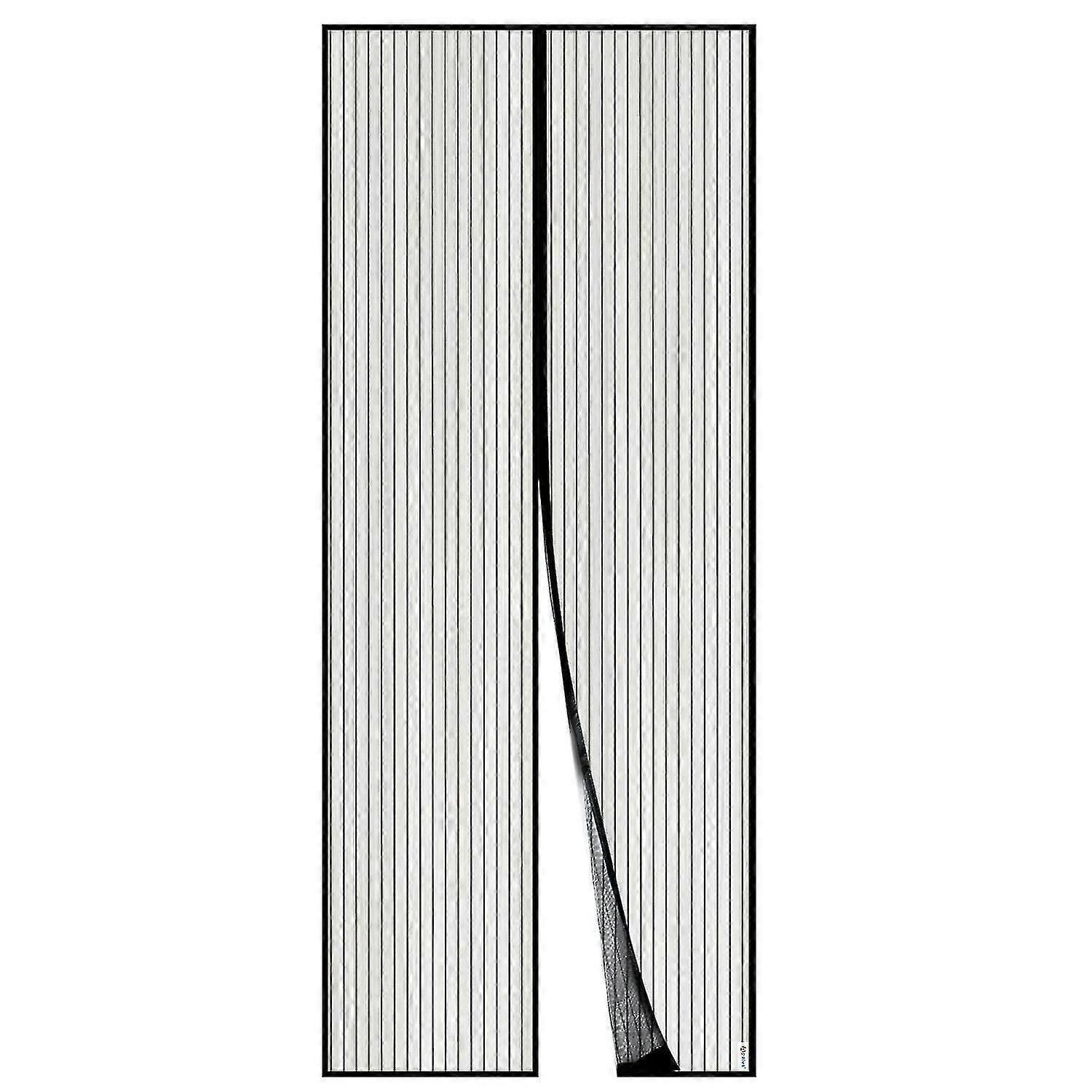 Magnetic Mosquito Net For Door, Mesh Curtain, Automatic Closing, Keeps Fresh Air In (100*220cm, Black)