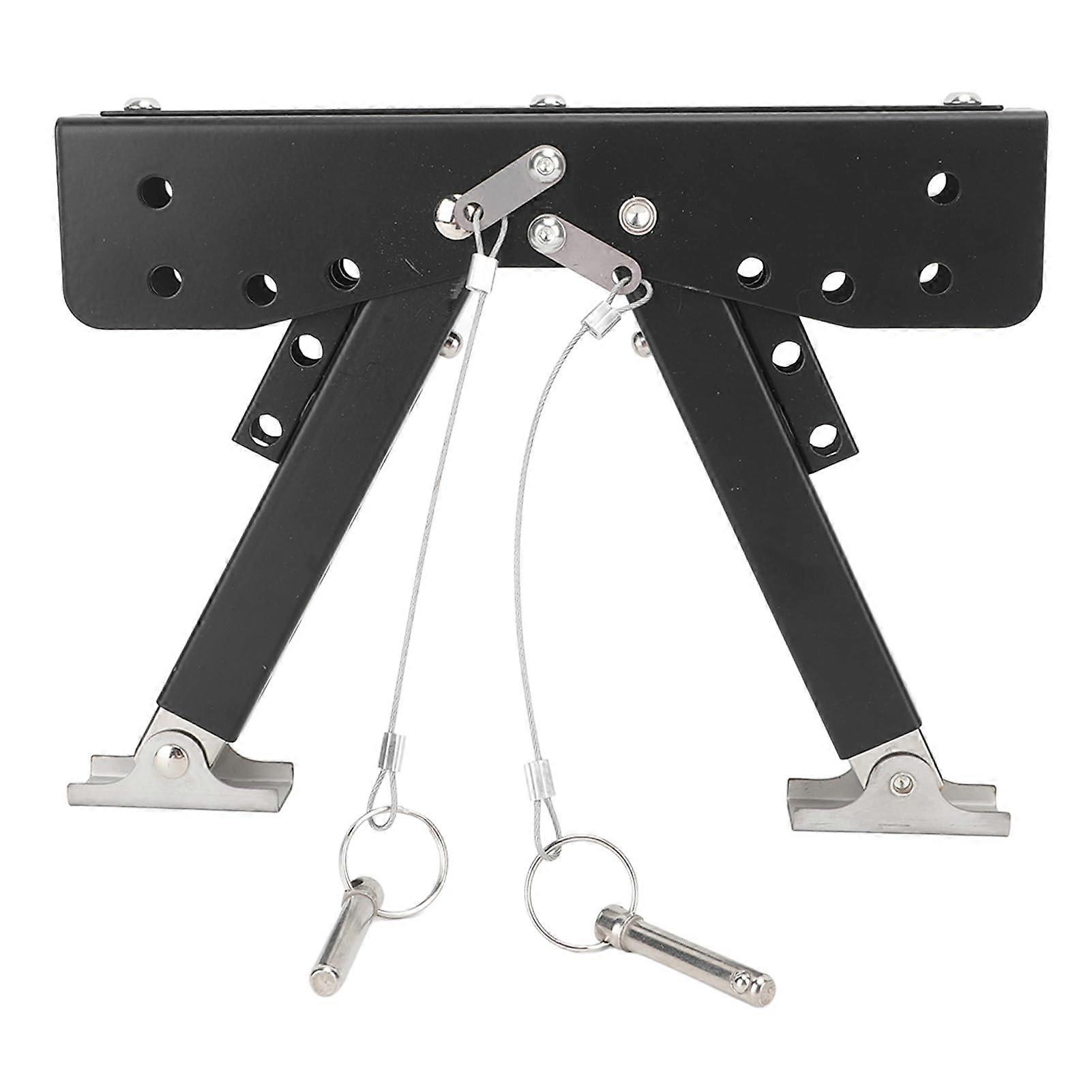 RV Step Stabilizer with Height Adjustable Foldable Steel Support for RV Entry Steps and Stability Cart