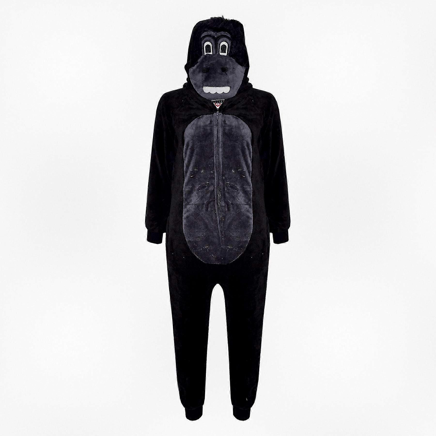 Gorilla Print Unisex jumpsuit pyjamas for menn og kvinner