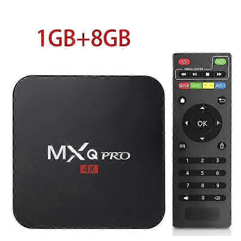 MXQpro 4K Ultra HD Smart TV Box with Android 9.0 Rockchip RK3066 Processor Dual Band 2.4G/5G Wi-Fi and 3D Video Support - Home Theater Set-Top Box