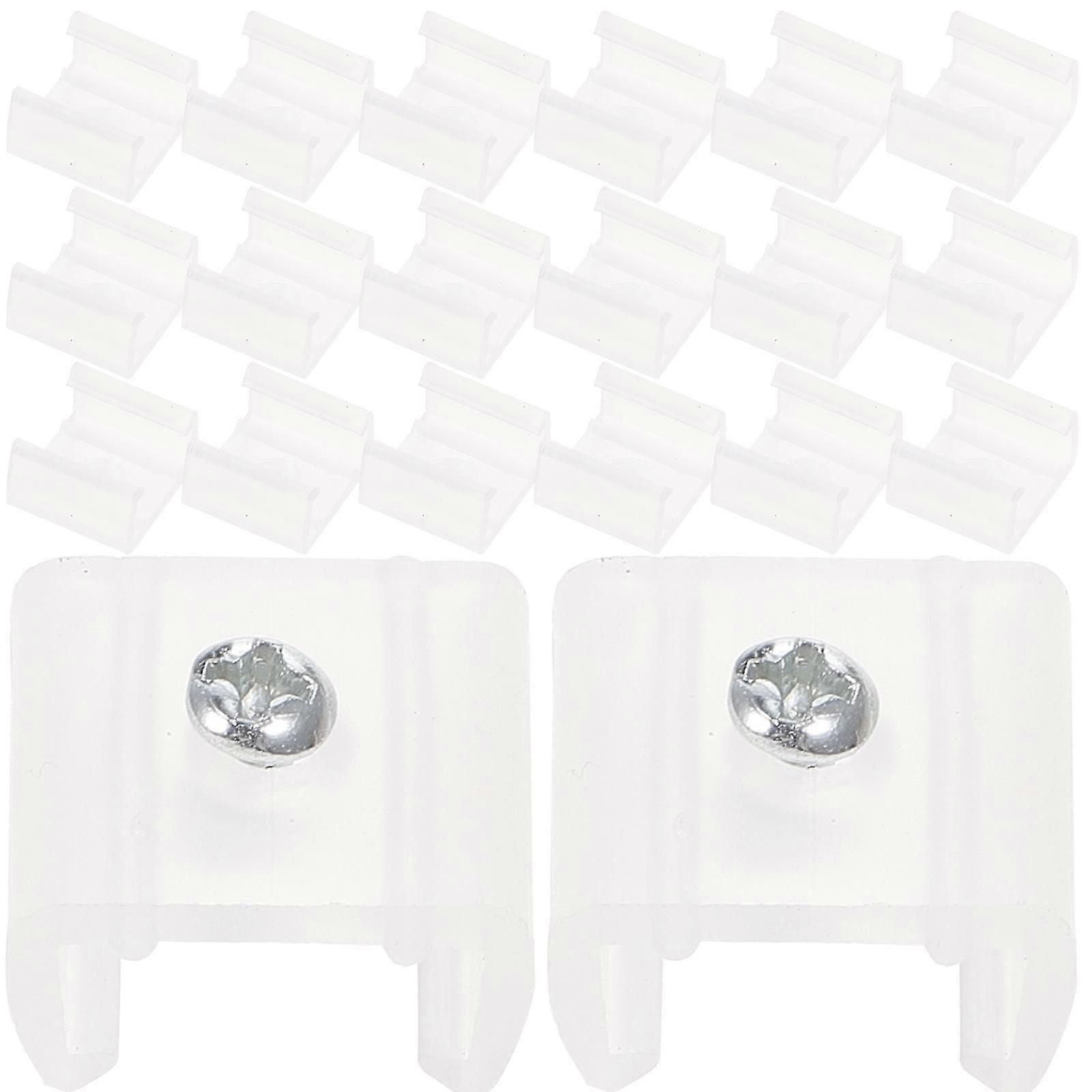 100 Pcs Led Light Strip Mounting Clips Light Led Light Hanger Mounting Brackets Clips Silicone Led Bracket