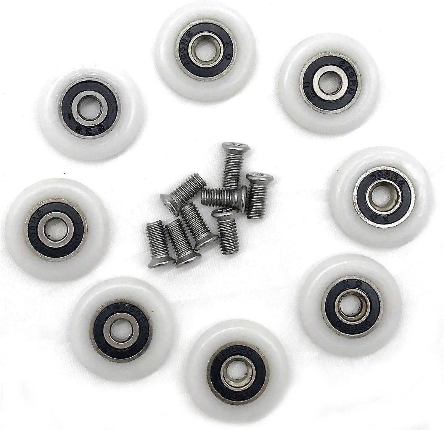 8 shower door rollers (23 mm diameter)