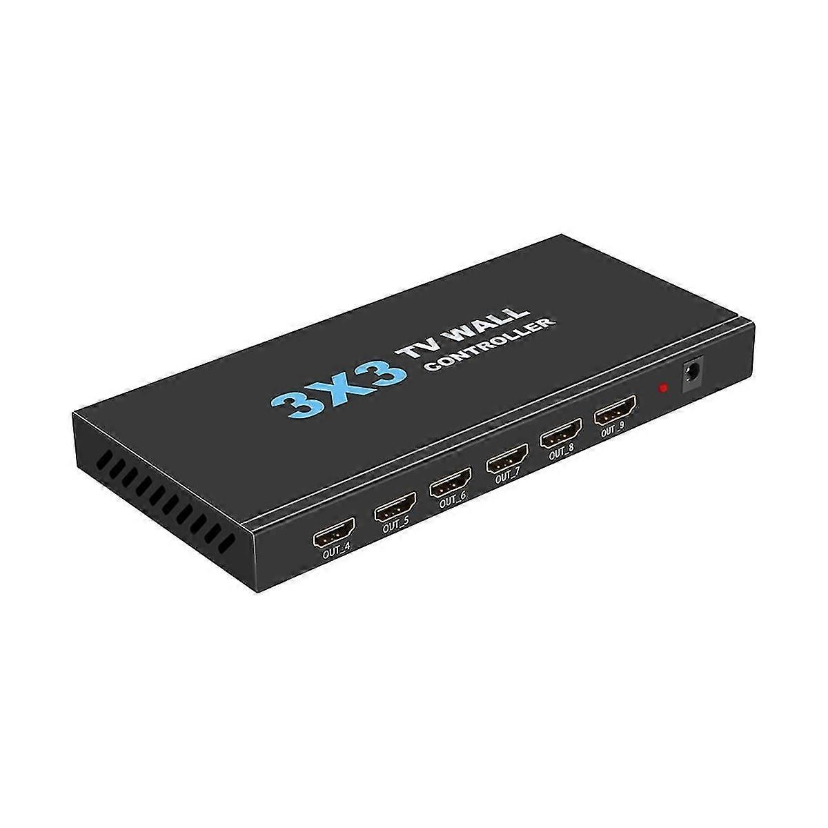 4K 3X3 -Compatible TV Video Wall Controller 3X4/4X3/ Multi Video Screen Processor Switcher with Rem