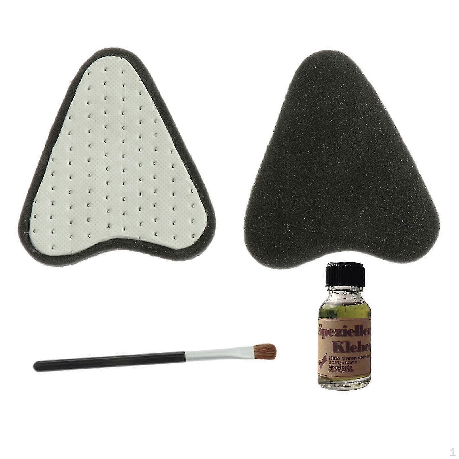 狗专用耳托宠物狗套装,带刷子和胶水,适用于中大型