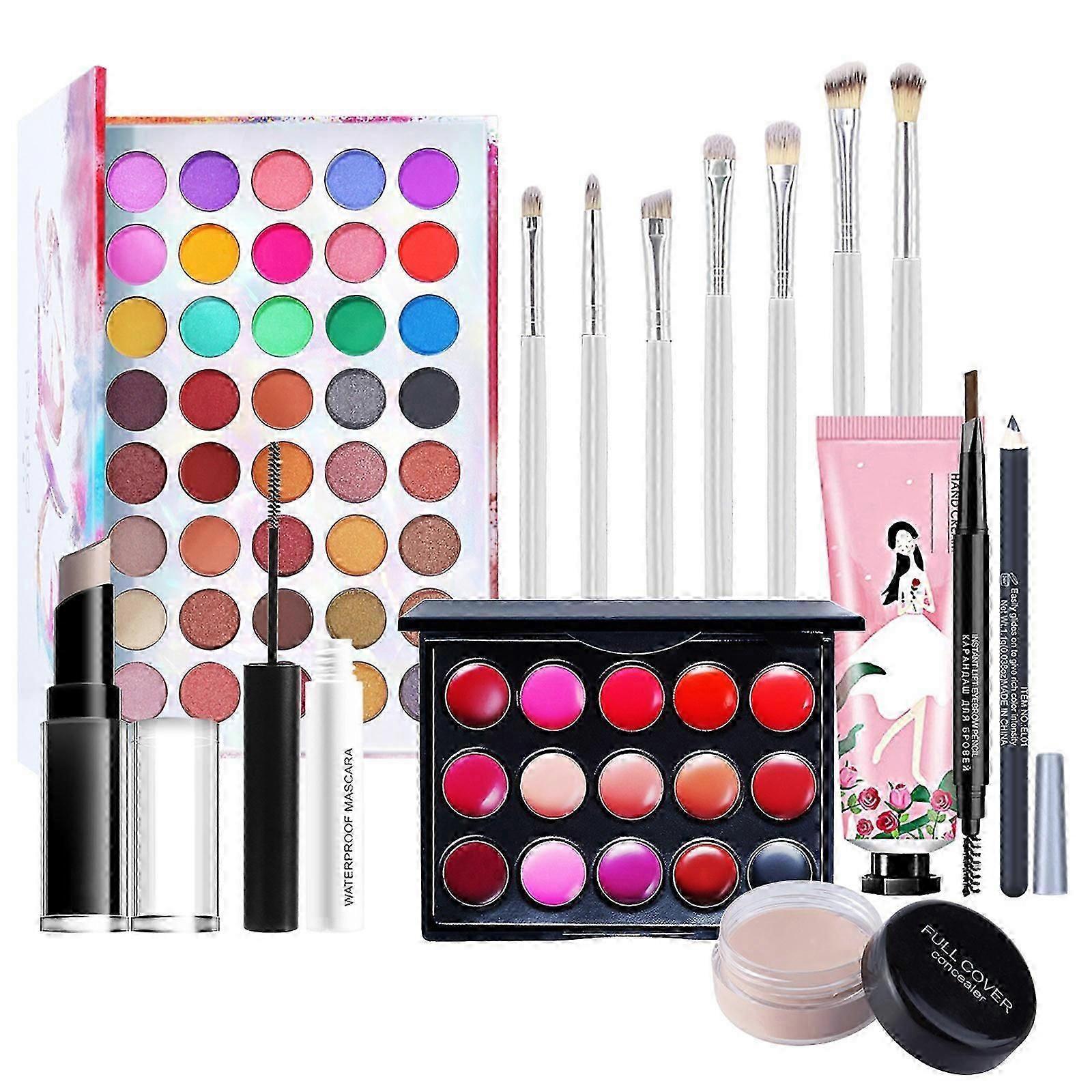 Girls' Basic Cosmetics Set Lightweight Design 15-piece Set In A Box PU6485
