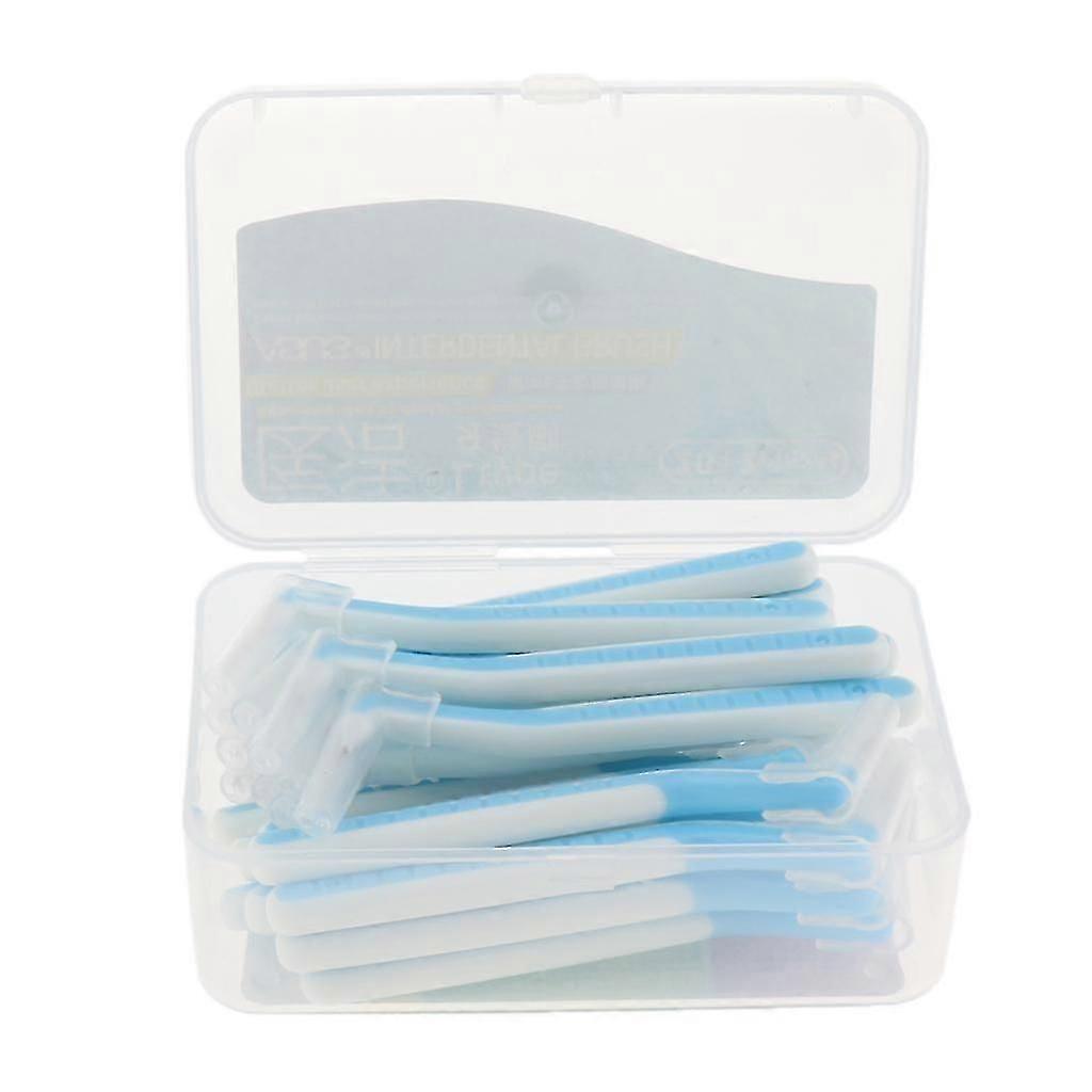 22x Brosse Interdentaire Cure-dents Fil Dentaire Brosse de nettoyage Jaune 0.4mm