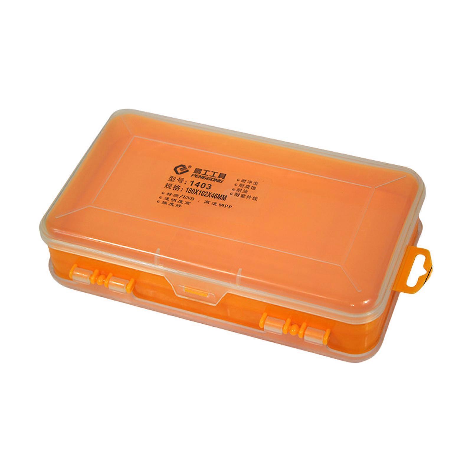 Double Side Screw Organizer Box with Lids Compartments Tool Bin Divider Compartment Containers Sorting Screw Box