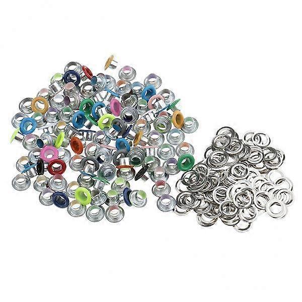 3x 100x Different Colored Eyelets Buckle Rivets for Leathercraft Scrapbooking