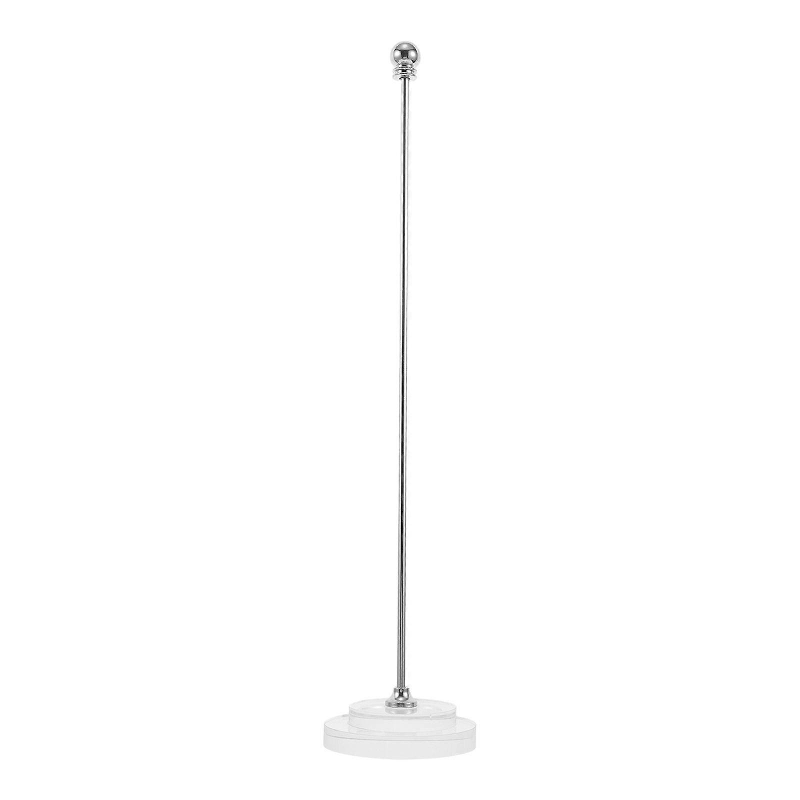 Indoor Tabletop Flagpole Stand With Heavy Duty Metal Flag Pole Bracket Sturdy Flag Holder For Desk Simple Installation Ideal For Meeting Room Home Off