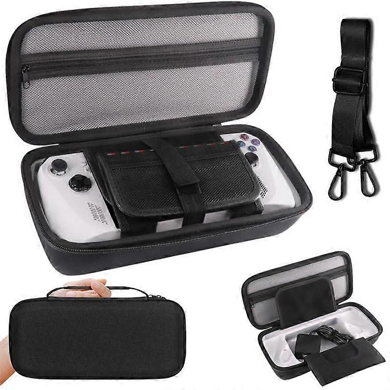 Carrying Case for Asus Rog Ally X, Portable Hard Shell Travel Bag, EVA Shockproof Organizer with Shoulder Strap and Large Capacity