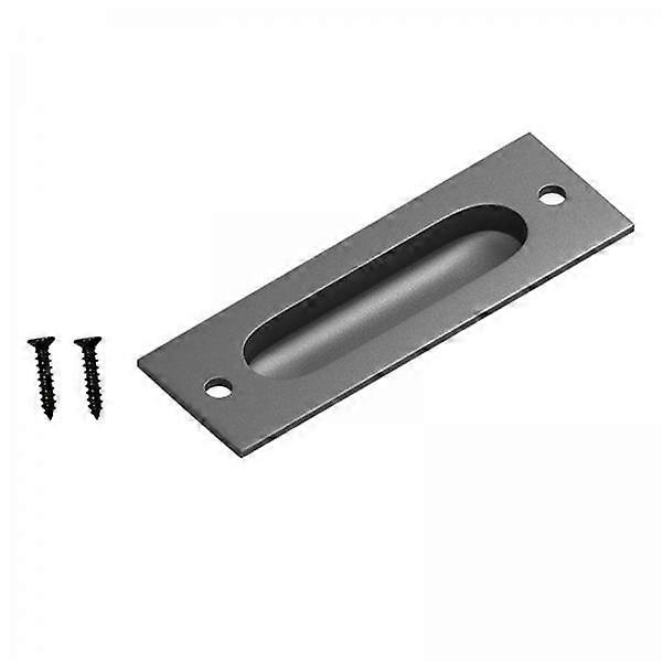 2x Matte Black Sliding Door Handle Finger Pulls Invisible Handle Concealed Knobs