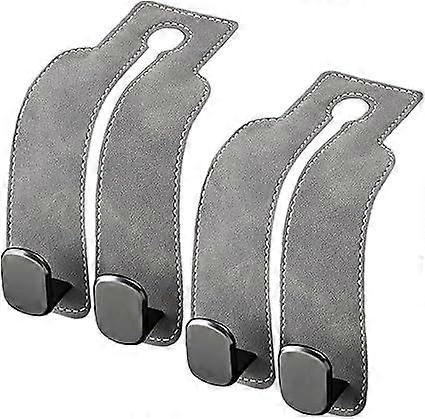Pack Double Car Seat Hooks, Leather Storage Hooks, Car Headrest Organizer Hooks, Bag Hooks, Car Seat Hooks for Handbags