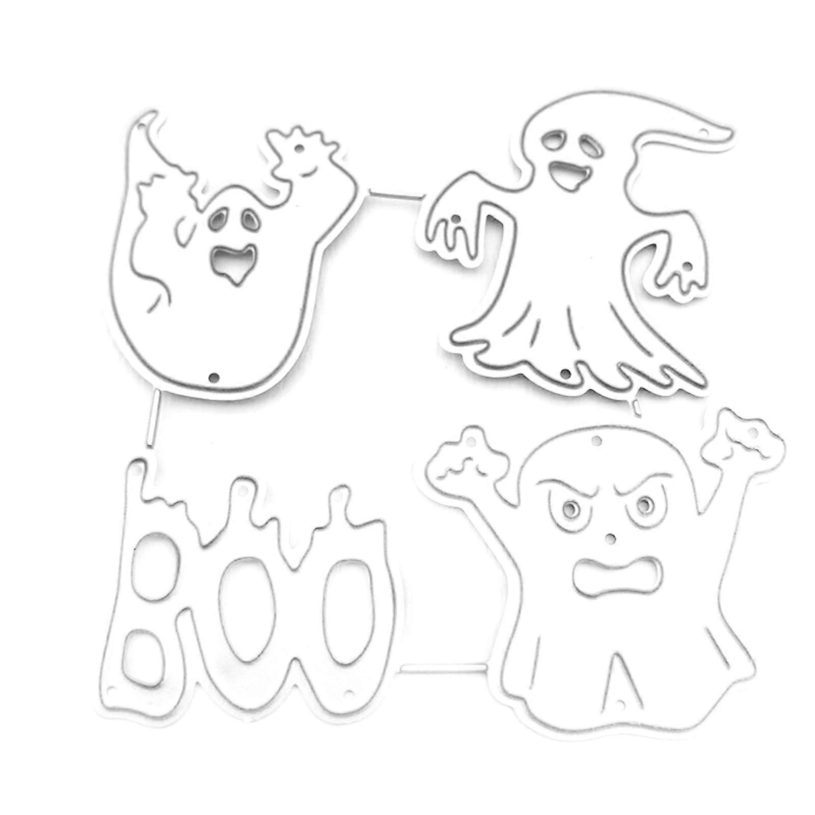 Halloween duch kovové řezací razítka šablona scrapbooking DIY album razítko papír karta ražba dekorace řemeslo vícebarevná