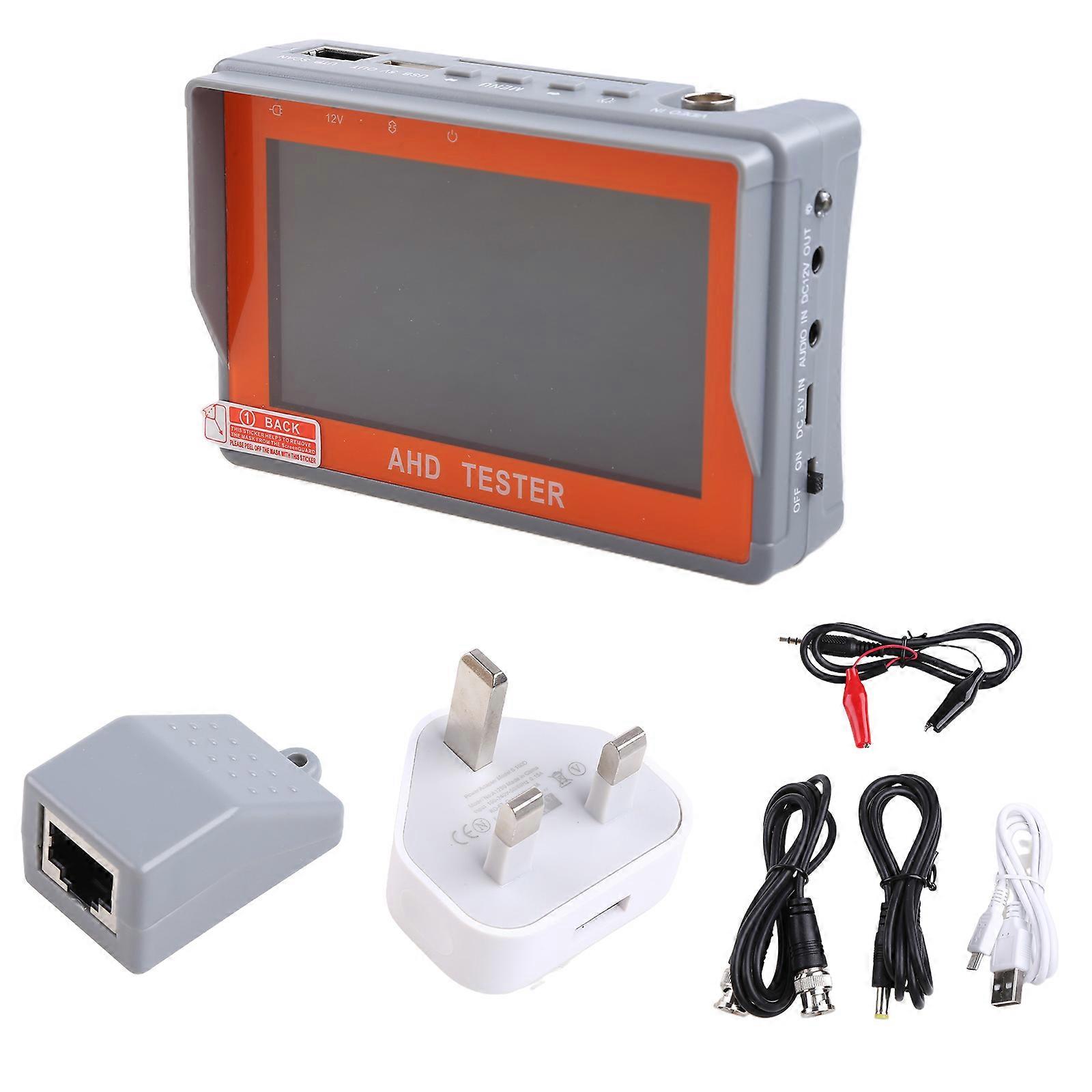 Mini CCTV TVI Test 4.3 In AHD CCTV Tester Monitor AHD 1080P Analog Camera Testing PTZ UTP Cable Tester 12V 1A Output