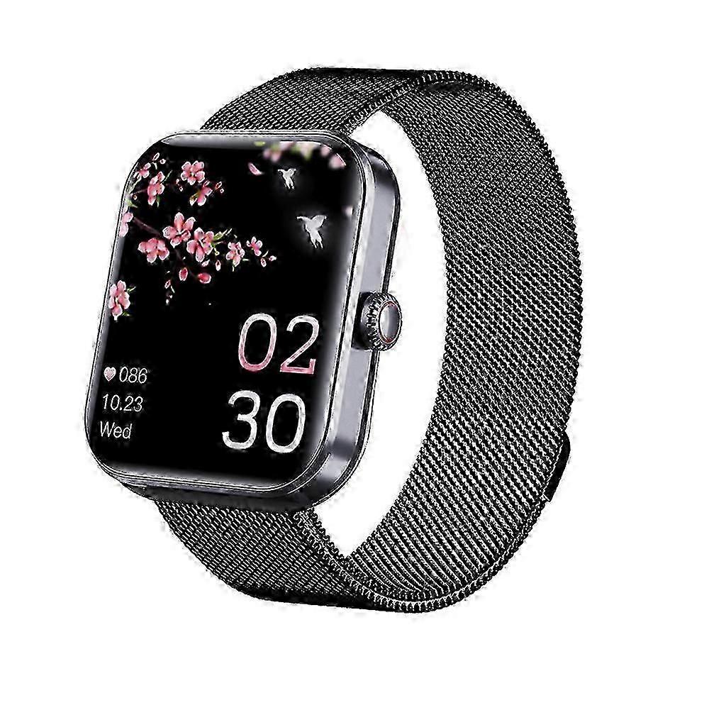 F57l Blood Glucose Sugar Smart Watch Body Temperature Ecg Hrv Monitor Waterproof
