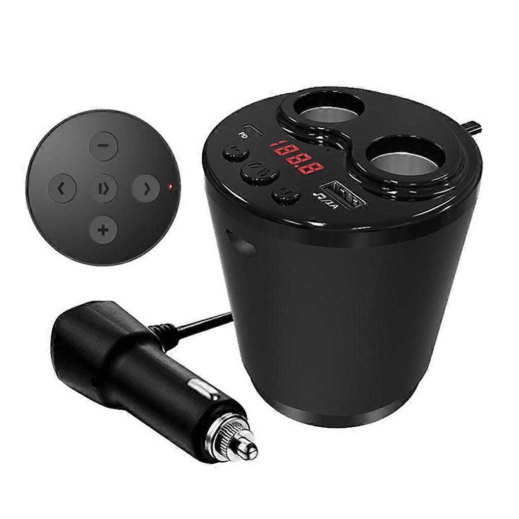 Car Wireless MP3 Player FM Transmitter LED Screen Display Steering Wheel Remote Control Support WMA/WAV/APE/FLAC