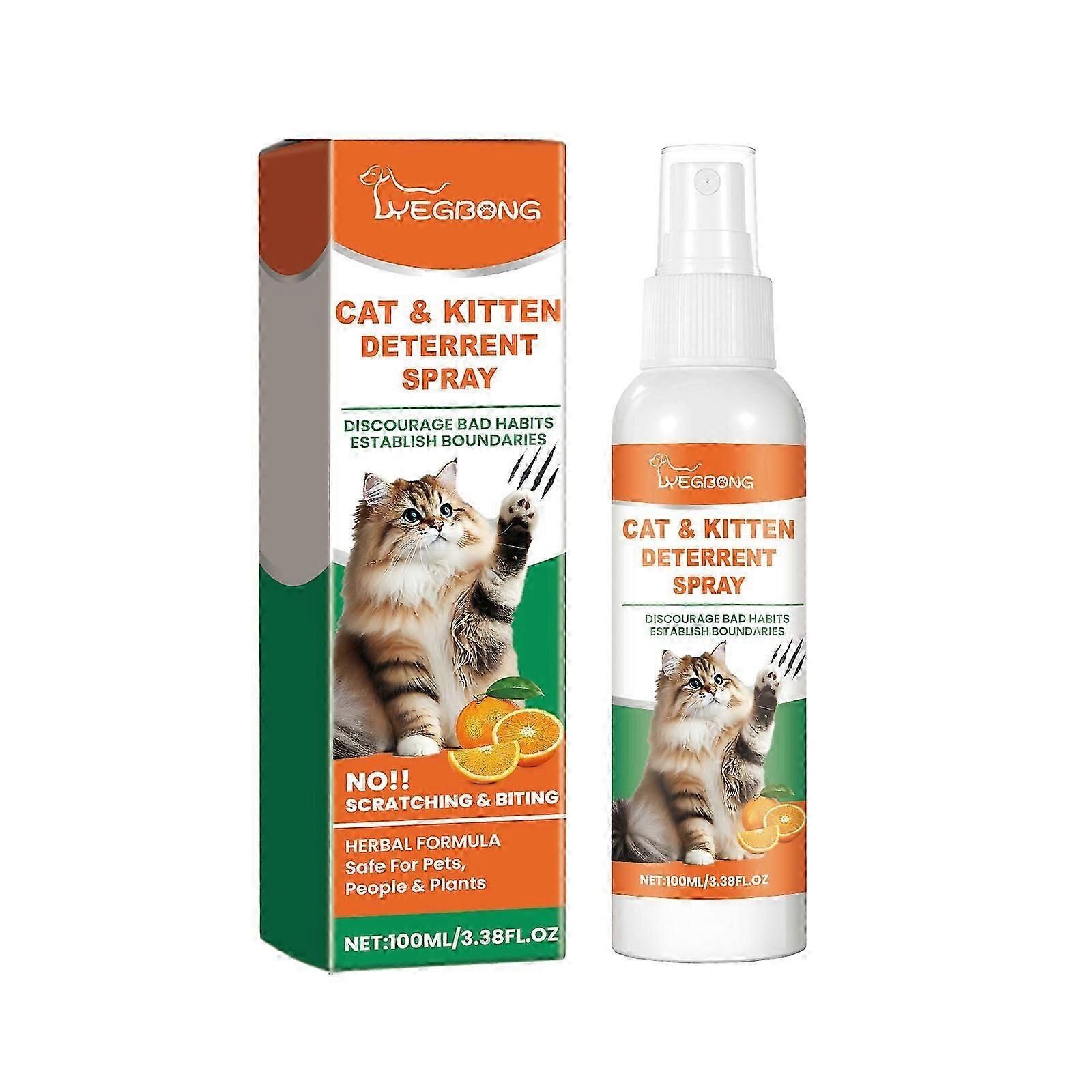 猫威慑喷雾自然抓猫防刮喷雾无刺激橙色香氛沙发家具保护器