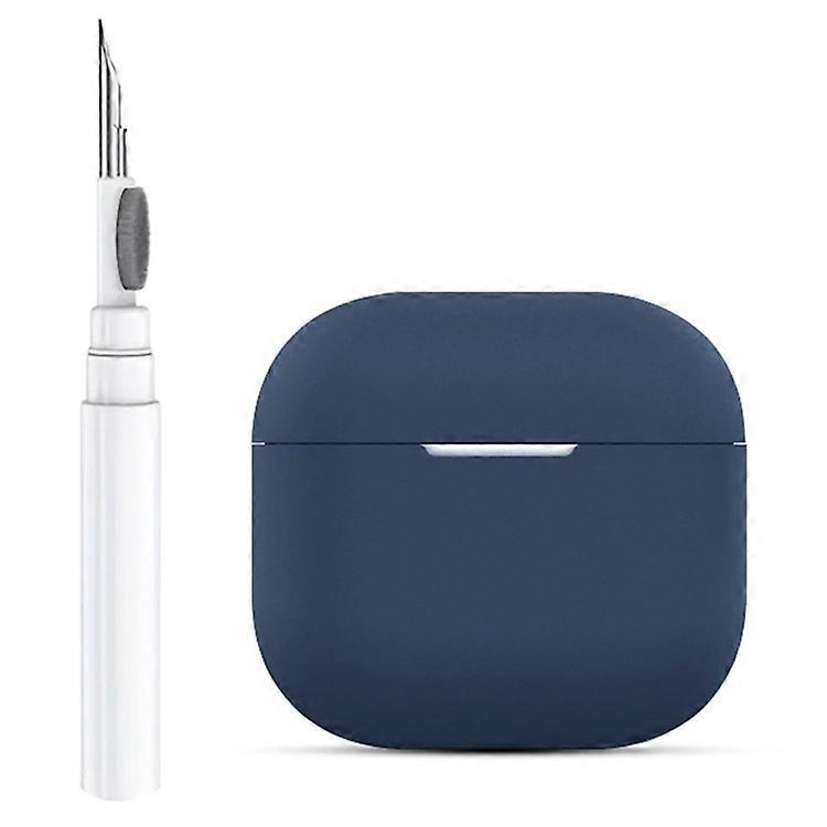 Compatible For AirPods 4 Silicone Earbuds Case Soft Protective Cover No Hook with Cleaning Pen