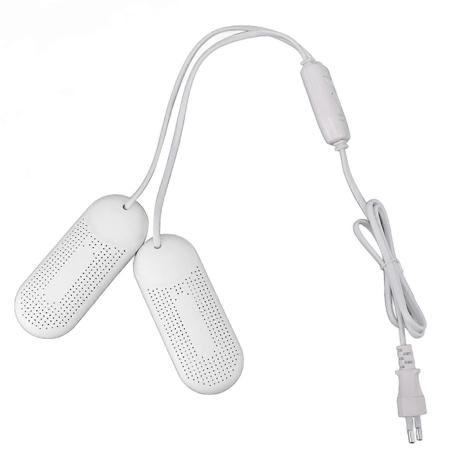 Boot Dryer ABS 360 Degree Uniform Rapid Heating Portable Shoe Dryer Warmer with Timer for Home Dorm Travel EU Plug 220 to 240V