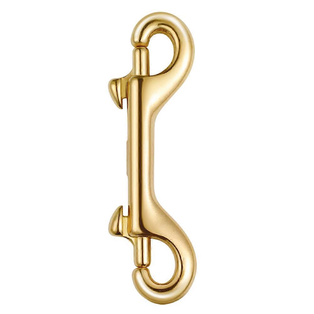 It sounds like you're referring to a product description or title for a **double ended bolt snap hook** made of **durable brass**, marketed for a