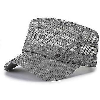 Adjustable Breathable Full Mesh Flat Hat Beach Sun Hat Outdoor Sun Hat