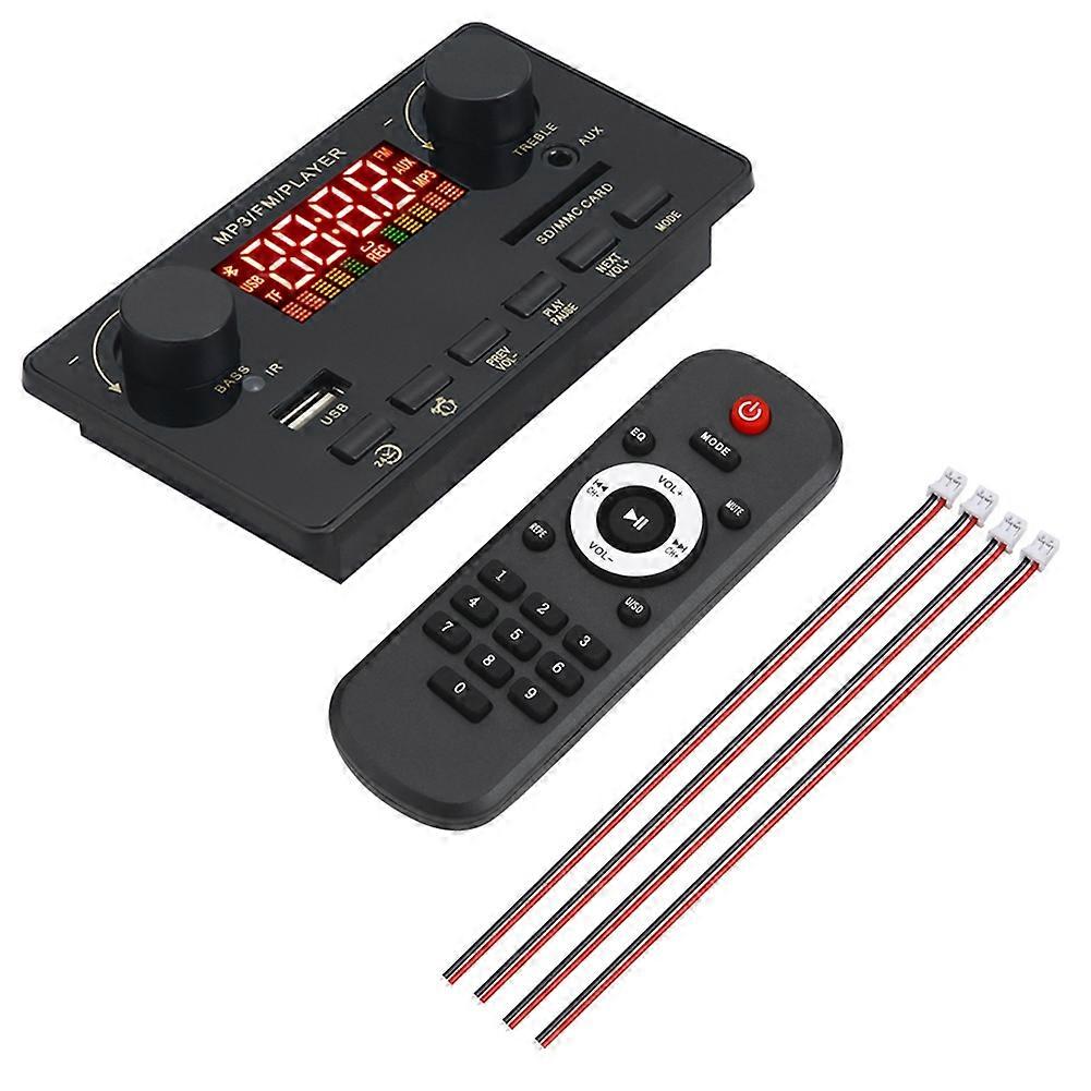 2X40W Amplifier Bluetooth 5.0 MP3 Player WAV Decoder Board(A)