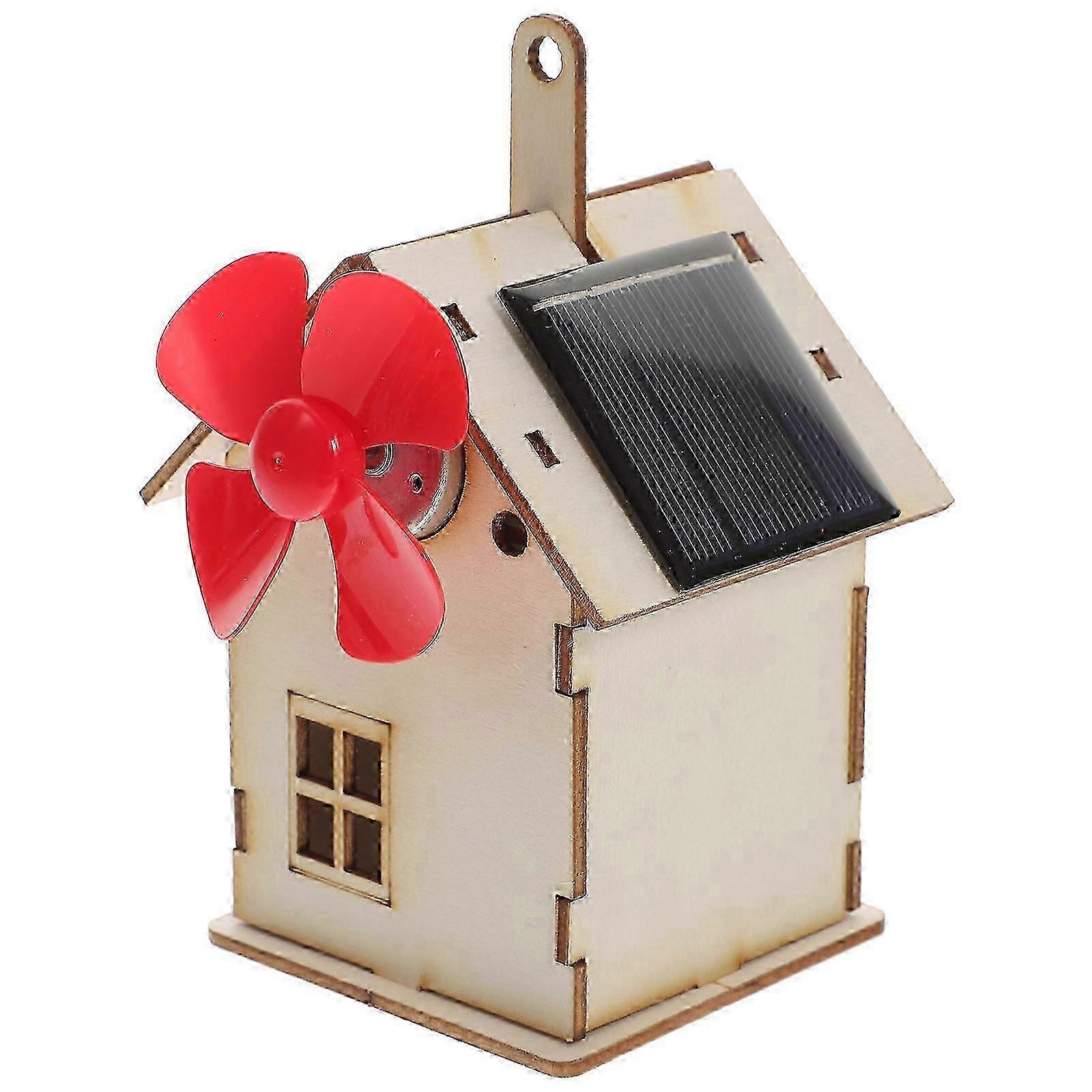 2025 1 Set Solar Power Small House Assemble Toy Kids Science Educational Experiment Toy