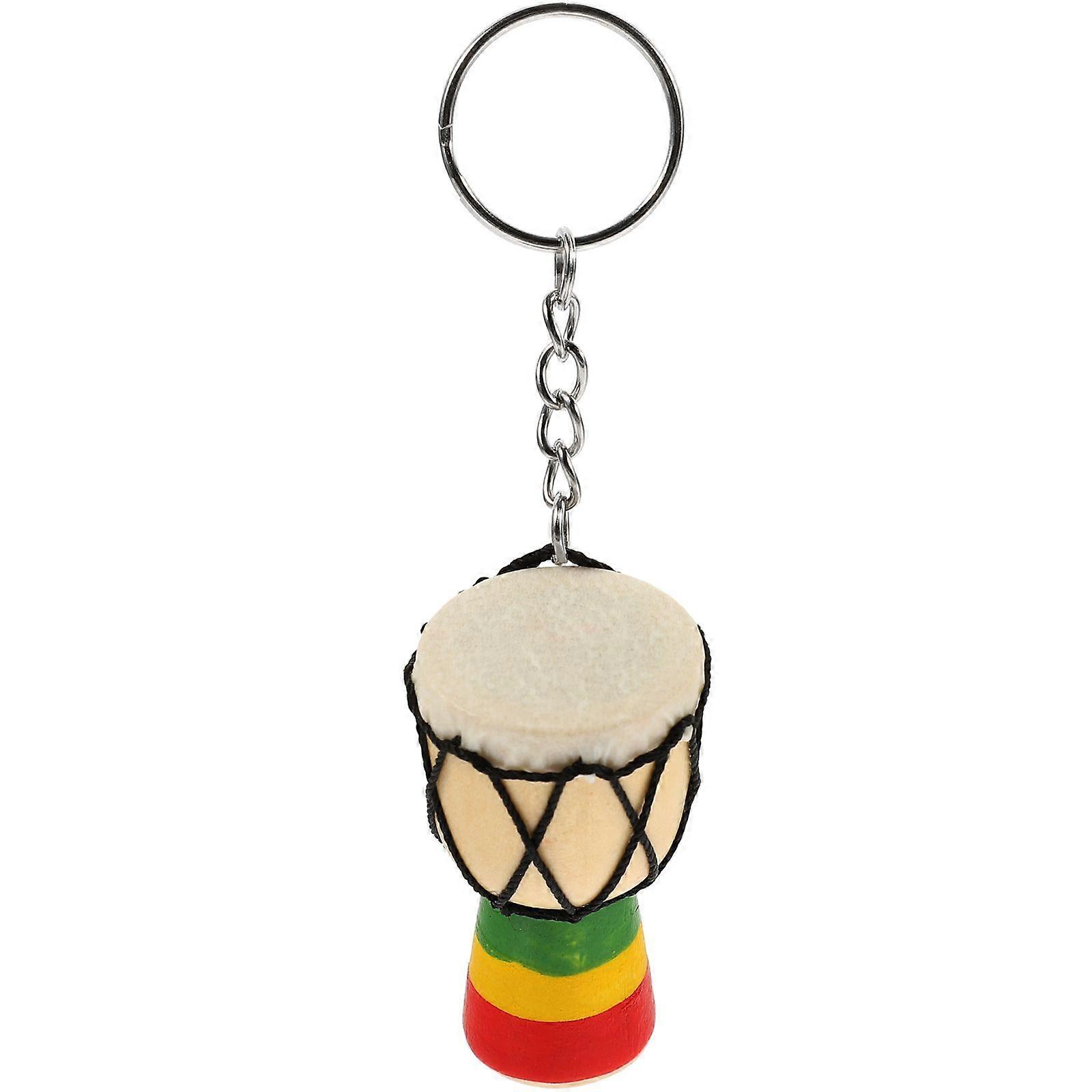 Drum Shaped Key Pendant Key Chain African Drum Key Chain Pendant Ornament