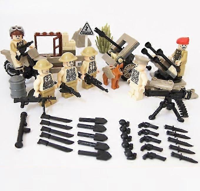New version World War II German heavy machine gun battle scenes building blocks toy military weapons assembly SZBS