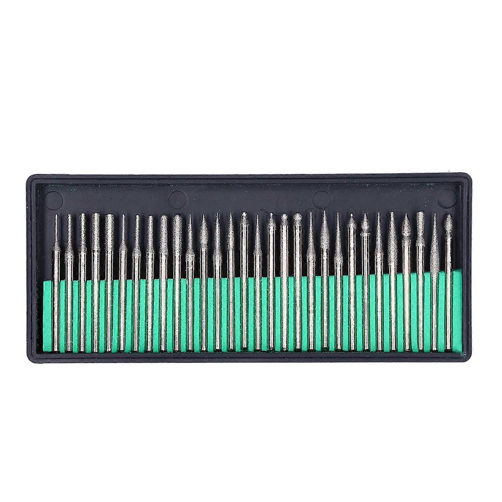 Schleifkopfschleifer Bit Emery Tool Polishing Carving Tool for Various Materials, 3mm Handle Size