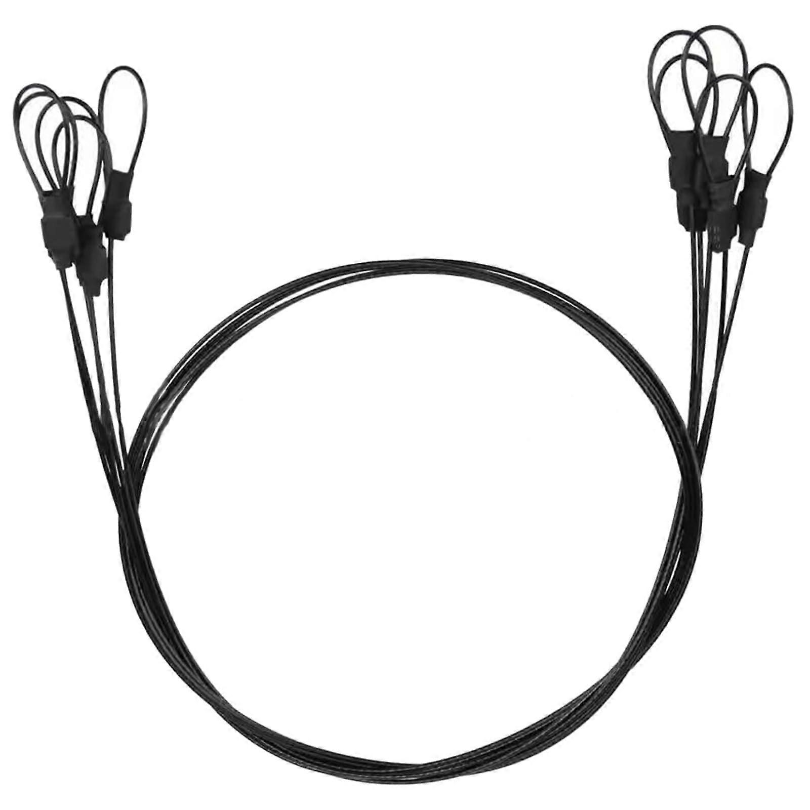 Braided Stainless Steel Coated Wire Rope with Double Loop