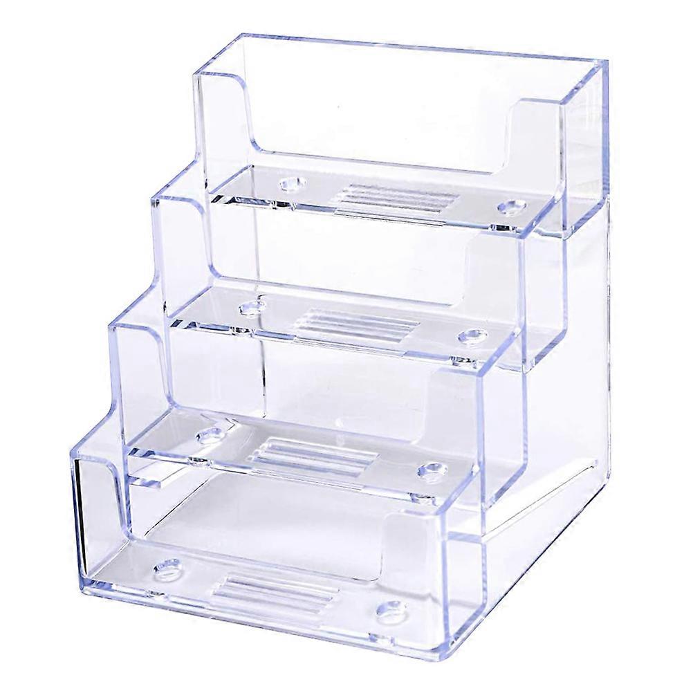 Name Card Organizer Business Cards Storage Box Desk Organization Plastic 1 Set