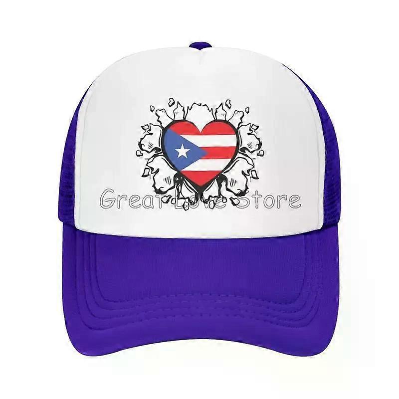 بورتوريكو العلم طباعة قبعة بيسبول النساء تنفس شبكة قبعات الرجال الصيف عارضة الحماية من أشعة الشمس قبعة قابل للتعديل Snapback قبعة