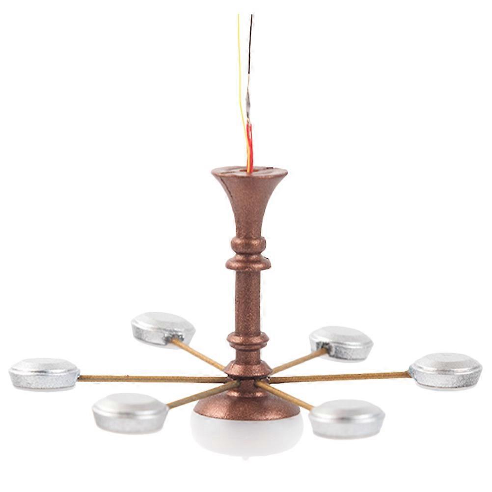 Miniature Model Mini Chandelier White Light Mini House Lighting Tiny Lamp 1Pcs