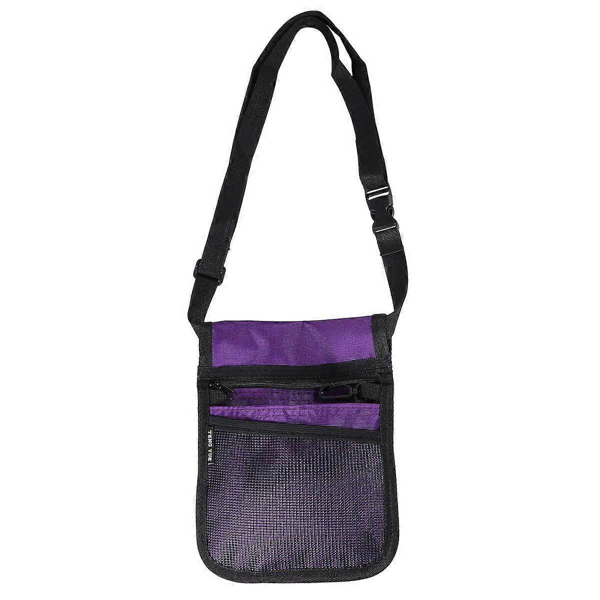 Small Nurse Fanny Pack Shoulder Bag Nurses Daily Work Rectangular PVC 10x16x1cm 1Pcs