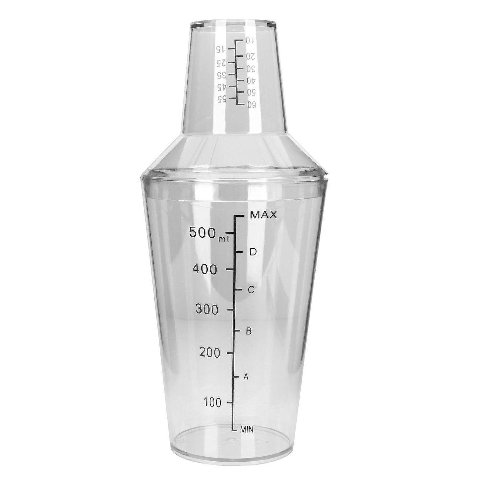 Drinks Hand Shaker Transparent Shaker Cup Easy to Remove No Water Leakage 1Pcs