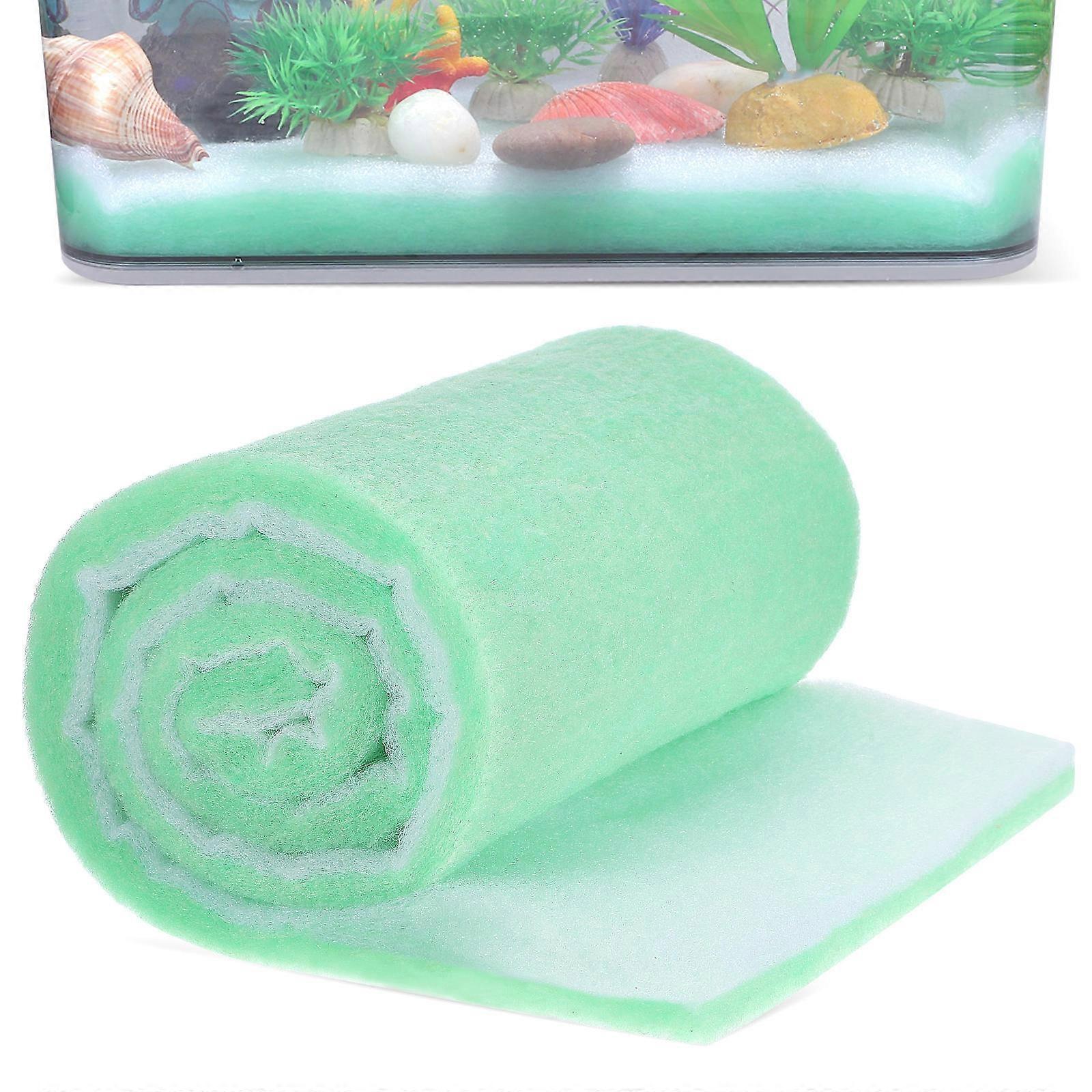 Water Filter Pad Aquarium Filter Media Rectangular Dual-Layer Design For Fish Tank Turtle Tank 1Pack