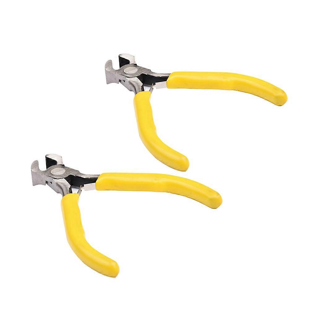 Wire Cutting Plier For Beehive Frame Maintenance Flat Mouth Beekeeping Tool 10 5 X 5 X 2 5Cm Yellow 2Pcs