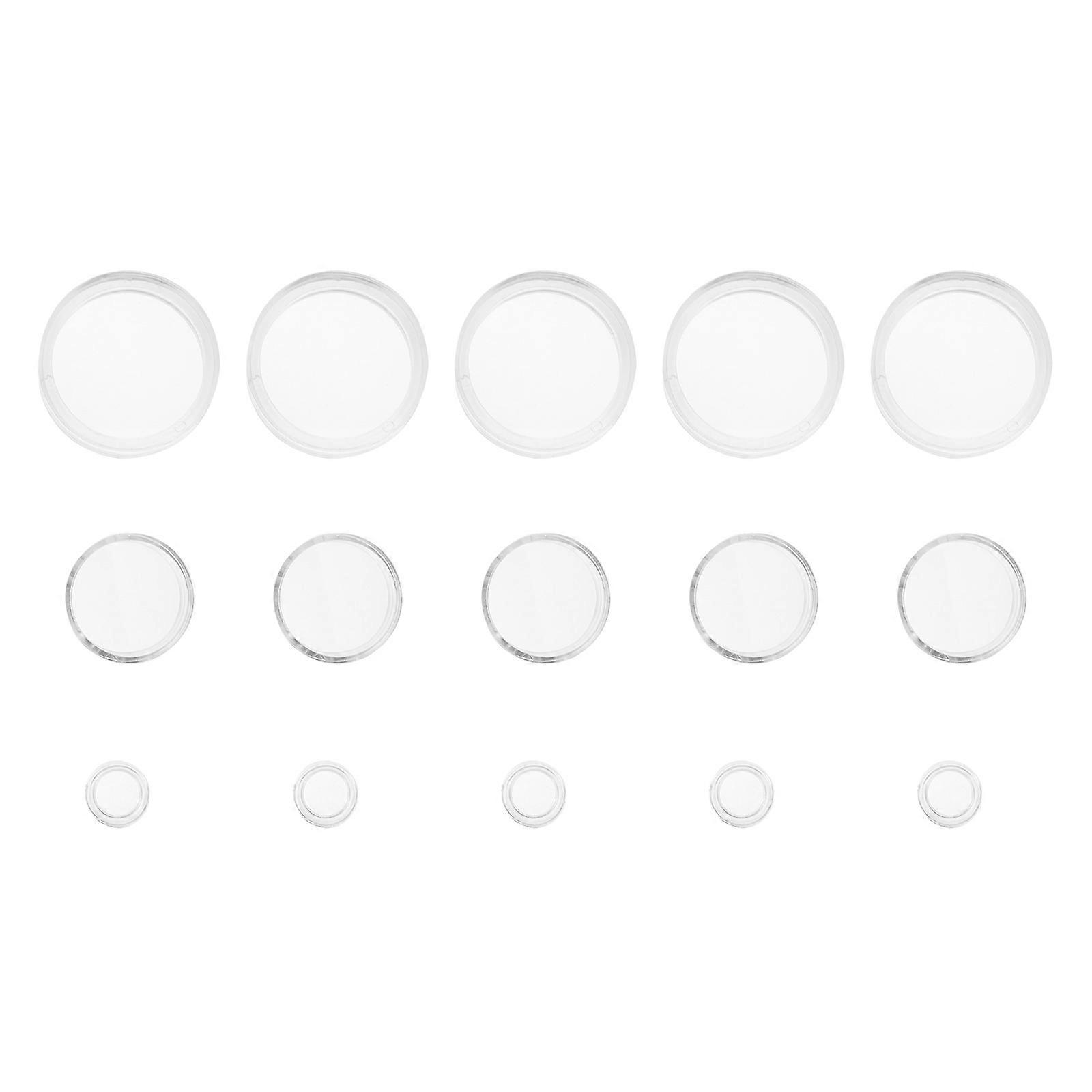 Ring Display Stand Acrylic Ring Display Stands Circular Shape Transparent Home Display 15Pcs